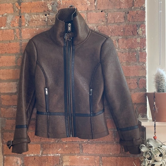Faux shearling jacket - Picture 3 of 4